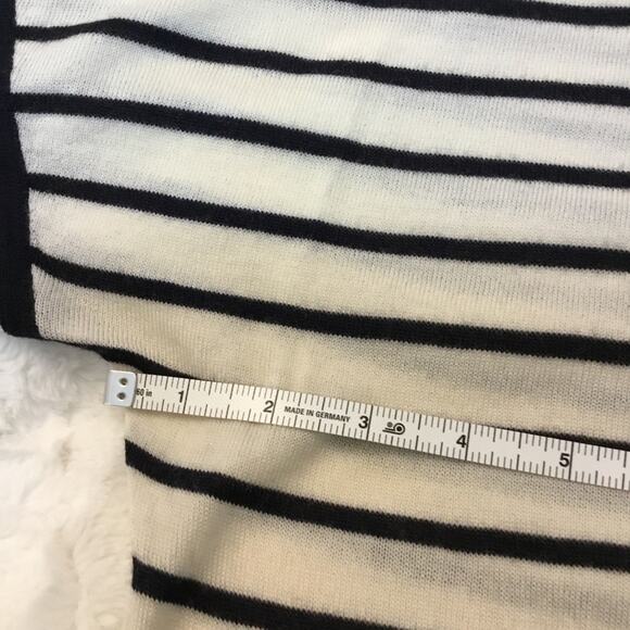 Tory Burch Grey Striped Wool Sweater - Picture 10 of 13